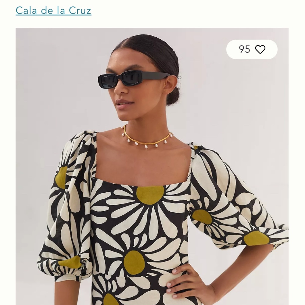 Cala de la Cruz Pipa Linen Dress 2023 season Anthropologie